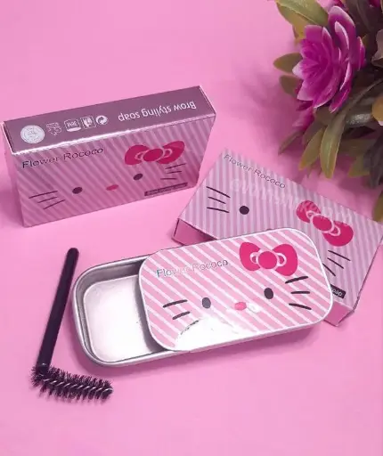 [D41] JABÓN FIJADOR DE CEJAS ORGANICAS HELLO KITTY - ROCOCO