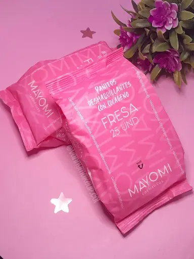 [3111] PAÑITOS DESMAQUILLANTES CON COLAGENO FRESA X25